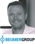Per Engelbrechtsen with Beumer Group logo